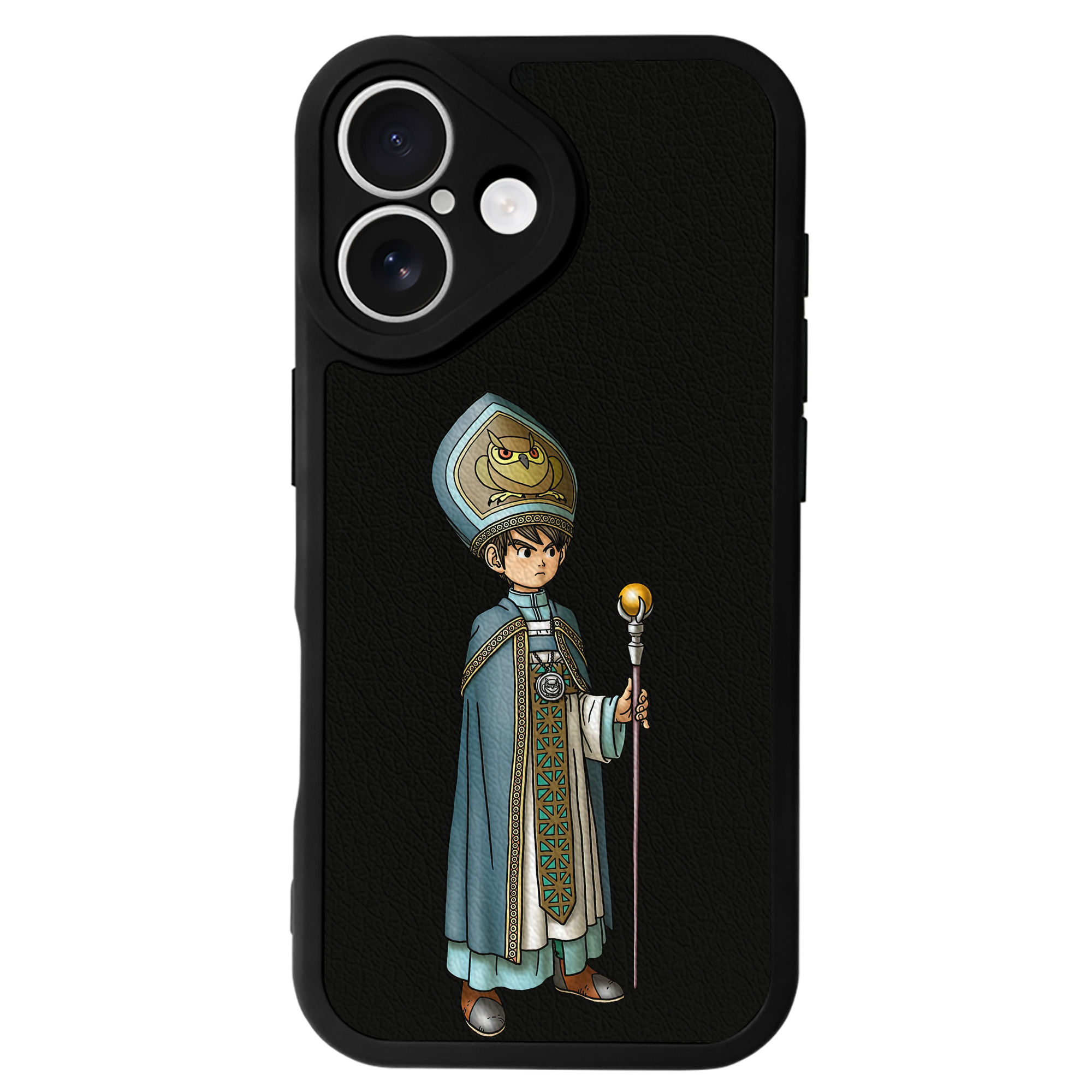 （画像用） ドラゴンクエスト Doragon Kuesuto Dragon Quest 【iPhone 16シリーズ対応】シリコンスマホケース（レザー調） 材質：シリコン